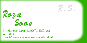 roza soos business card